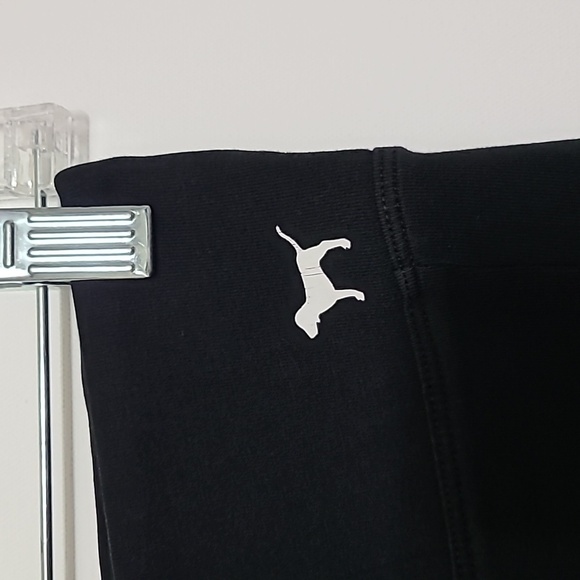 PINK Yoga Victoria's Secret Leggings Black Gray White Colorblock- Size Small - Picture 2 of 14